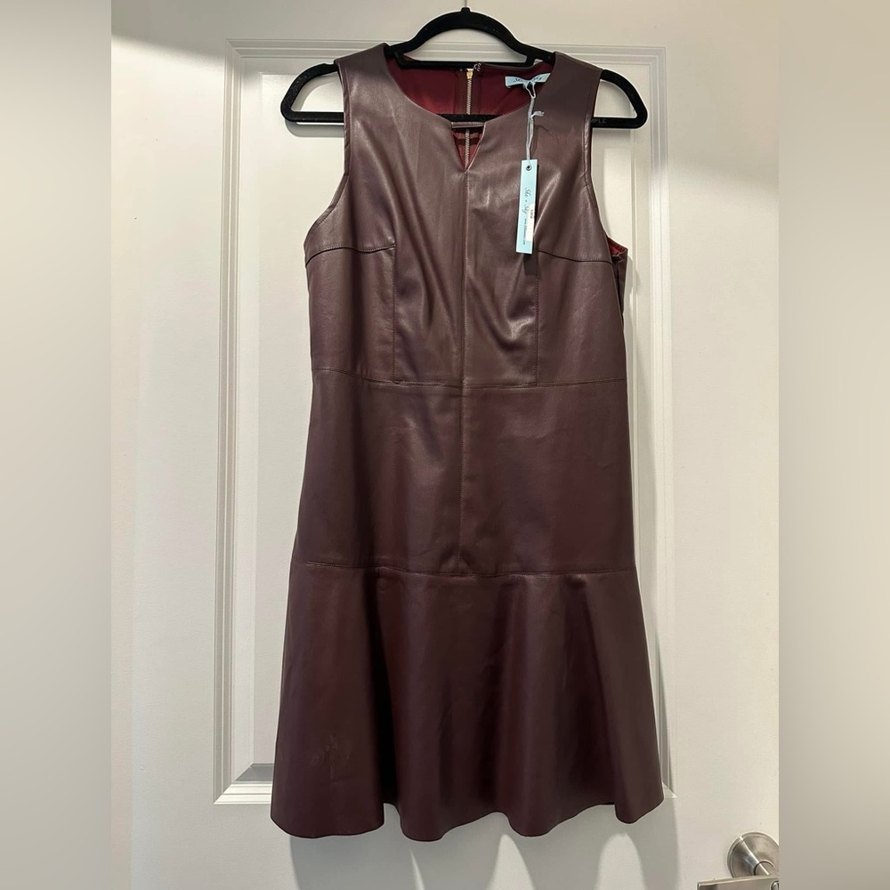 She and Sky Purple Pleather Dress NWT-  Size L